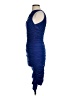 Unbranded Solid Blue Cocktail Dress Size S - photo 5
