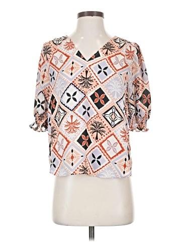 Ann Taylor Factory Short Sleeve Blouse (view 1)