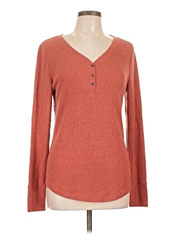 Time and Tru Long Sleeve Henley (view 1)