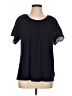 Gap Black Short Sleeve Blouse Size L - photo 1