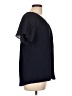Gap Black Short Sleeve Blouse Size L - photo 4