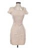 Esprit Plaid Ivory Casual Dress Size 5 - 6 - photo 1
