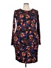 Lularoe Paisley Blue Cocktail Dress Size 3X - photo 1