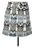Etcetera Graphic Blue Casual Skirt Size 4 - photo 2