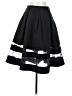 Express 100% Polyester Stripes Black Formal Skirt Size 4 - photo 1
