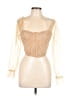 Shein Gold 3/4 Sleeve Blouse Size L - photo 1