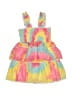 Sara Sara 100% Polyester Tie-dye Yellow Black Dress Size 2T - photo 2