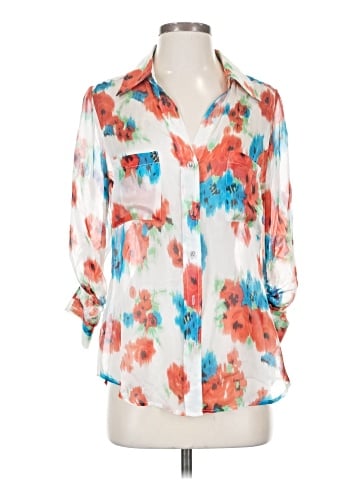 Fifteen Twenty 3/4 Sleeve Silk Top (view 1)