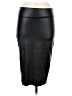 Simlu Solid Black Faux Leather Skirt Size M - photo 1