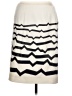 Carlisle Chevron-herringbone Ivory Formal Skirt Size 10 - photo 1