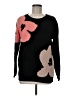Unbranded 100% Acrylic Floral Black Pullover Sweater Size M - photo 1
