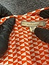 Pleione 100% Recycled Polyester Polka Dots Orange 3/4 Sleeve Blouse Size L - photo 7