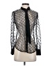 J.Crew 100% Polyamide Polka Dots Black Long Sleeve Blouse Size 00 - photo 1