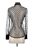 J.Crew 100% Polyamide Polka Dots Black Long Sleeve Blouse Size 00 - photo 2