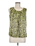 Kasper 100% Polyester Green Sleeveless Blouse Size M - photo 1