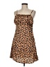 Missguided 100% Polyester Animal Print Brown Casual Dress Size 6 - photo 1