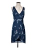 Collection 100% Rayon Tropical Blue Casual Dress Size S - photo 1
