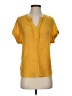 Perseption Concept Yellow Short Sleeve Henley Size S - photo 1