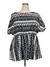 Shein Curve 100% Polyester Print Gray Casual Dress Size 18 Plus (3) - photo 1