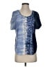 CALVIN KLEIN JEANS 100% Polyester Blue Short Sleeve Blouse Size S - photo 1