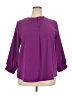 Unbranded 100% Polyester Purple 3/4 Sleeve Blouse Size 2XL - photo 1
