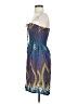 Unbranded Paisley Blue Cocktail Dress Size P (estimated, petite) - photo 5