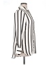H&M 100% Polyester Stripes Ivory Long Sleeve Blouse Size 14 - photo 4