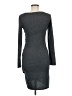 Leith Solid Gray Casual Dress Size M - photo 2