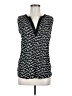 Ann Taylor LOFT 100% Polyester Black Sleeveless Blouse Size M - photo 1