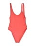 Vitamin A Solid Red One Piece Swimsuit Size M (estimated) - photo 1