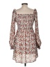Timing 100% Polyester Floral Red Casual Dress Size M - photo 2