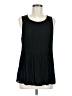 Ann Taylor LOFT 100% Polyester Black Sleeveless Blouse Size M - photo 1