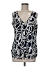 Milano 100% Polyester Silver Sleeveless Blouse Size M - photo 1