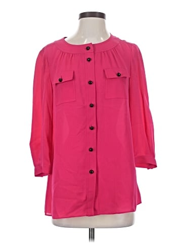 Jaeger 3/4 Sleeve Button-Down Shirt (view 1)