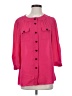 Jaeger Pink 3/4 Sleeve Button-Down Shirt Size 2Estimated - photo 1