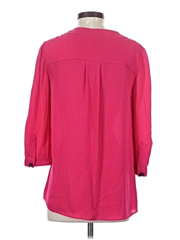 Jaeger 3/4 Sleeve Button-Down Shirt (view 2)