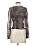 TRUTH BY REPUBLIC 100% Polyester Metallic Brown Long Sleeve Blouse Size S - photo 1