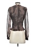 TRUTH BY REPUBLIC 100% Polyester Metallic Brown Long Sleeve Blouse Size S - photo 2
