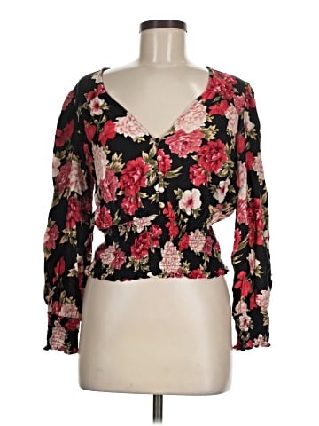 American Eagle Outfitters 3/4 Sleeve Blouse (view 1)