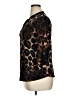 Liz McCoy Animal Print Brown 3/4 Sleeve Blouse Size XL - photo 5