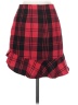 Intermix Plaid Red Casual Skirt Size S - photo 2