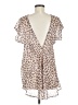 Forever 21 Animal Print Tan Short Sleeve Blouse Size M - photo 2