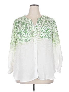 Indigo Rose 3/4 Sleeve Blouse