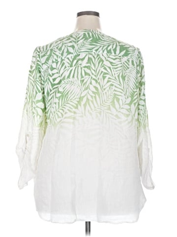 Indigo Rose 3/4 Sleeve Blouse (view 2)