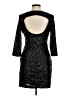 Express Outlet 100% Polyester Stars Black Cocktail Dress Size 8 - photo 2