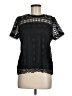 Ellison 100% Polyester Black Short Sleeve Blouse Size M - photo 1
