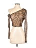 Unbranded Brown Long Sleeve Blouse Size XXS (estimated) - photo 1
