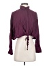 YFB Burgundy Long Sleeve Blouse Size S - photo 1