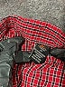 Dockers Houndstooth Burgundy Red Long Sleeve Button-Down Shirt Size 4T - photo 3
