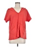 Barbara Lesser 100% Cotton Red Poncho Size M - photo 1